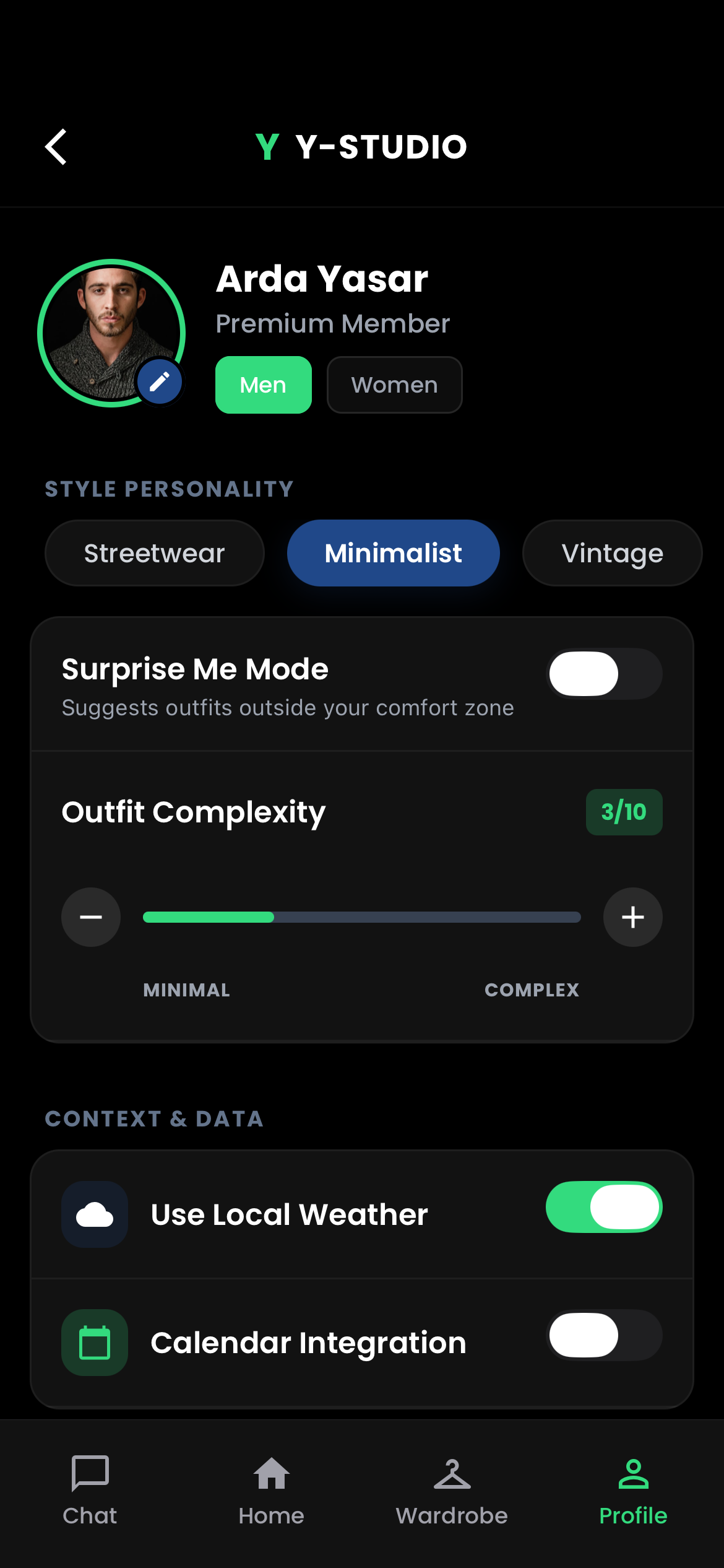 Profile Page